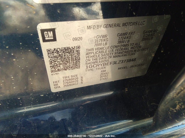 Chevrolet Silverado 1500 Custom 2020 1GCRYBEF3LZ373848 Image 10