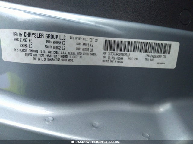 3C3CFFAR2DT562913 Fiat 500 POP