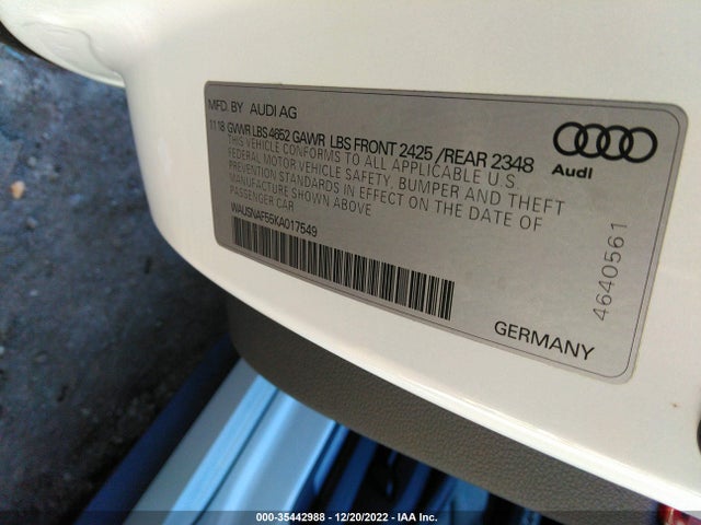 2019 Audi A5, VIN: WAUSNAF55KA017549