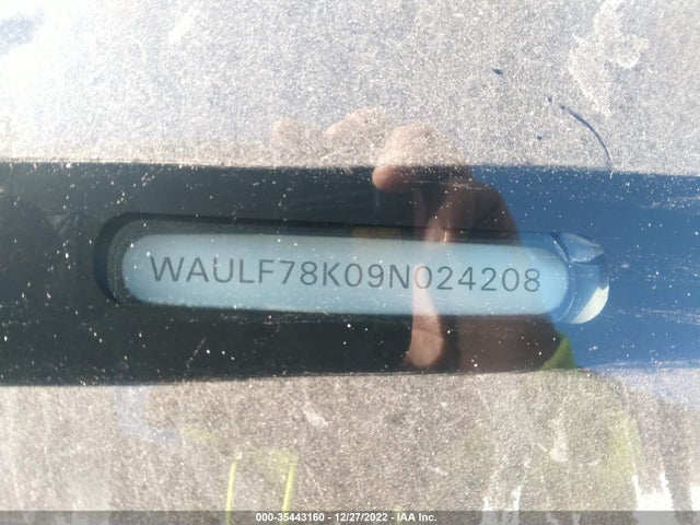 WAULF78K09N024208 Audi A4 2.0t Prem