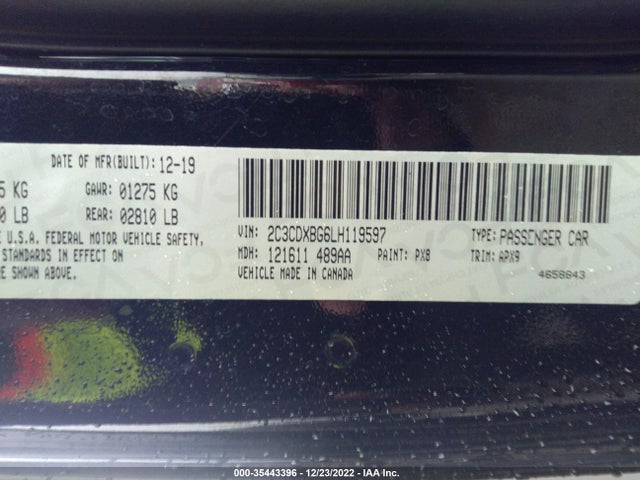 Dodge Charger Sxt 2020 2C3CDXBG6LH119597 Image 9