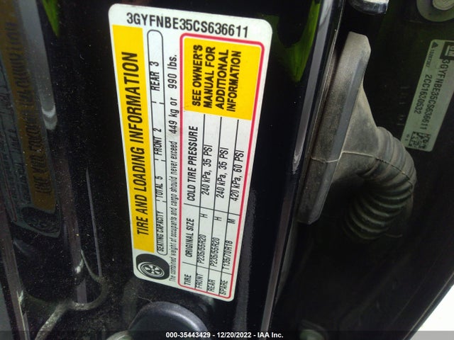 Cadillac Srx Performance Collection 2012 3GYFNBE35CS636611 Image 10