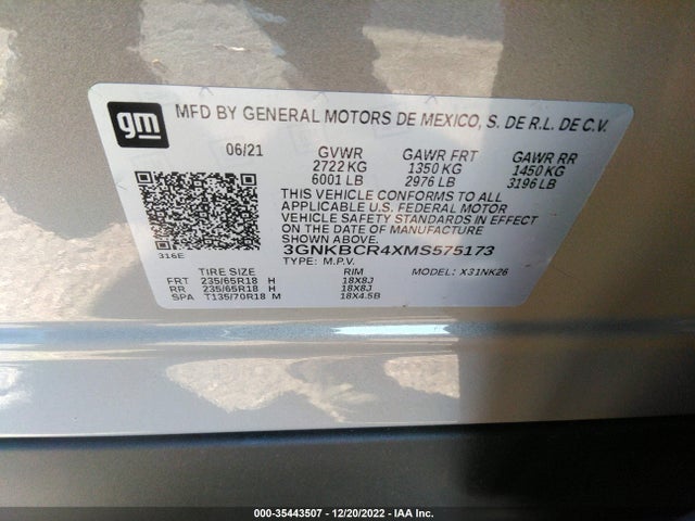 Chevrolet Blazer Lt 2021 3GNKBCR4XMS575173 Image 9