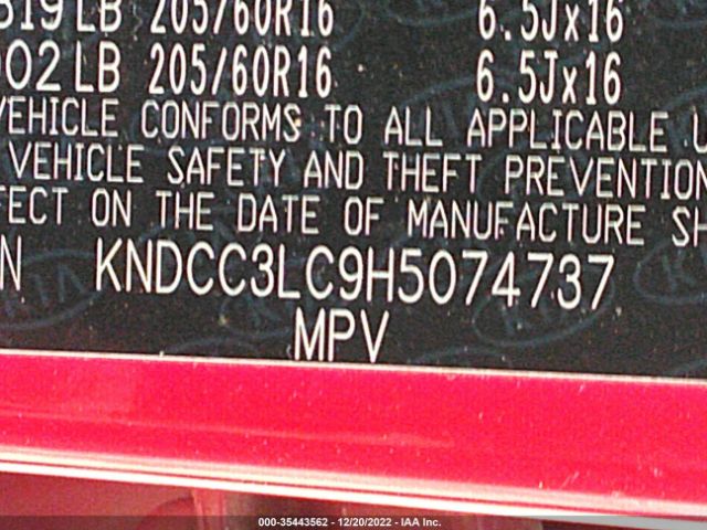 KNDCC3LC9H5074737 KIA NIRO EX