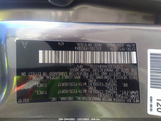 Toyota Sienna Xle Auto Access 2017 5TDYZ3DC4HS842038 Image 11