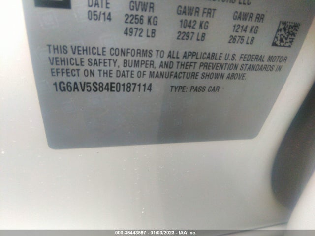 2014 Cadillac CTS, VIN: 1G6AV5S84E0187114