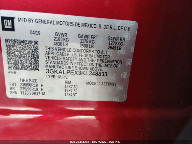 3GKALPEX3KL348833 GMC Terrain Slt