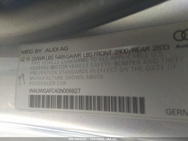 Audi A7 3.0 Premium Plus 2016 WAUWGAFC4GN006827 Image 9