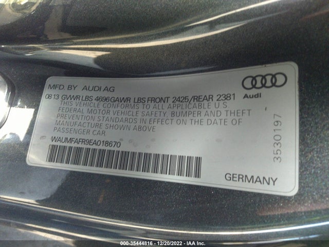 WAUMFAFR9EA018670 Audi A5 Premium Plus