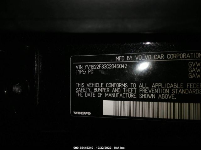 YV1622FS3C2045042 Volvo S60 T5