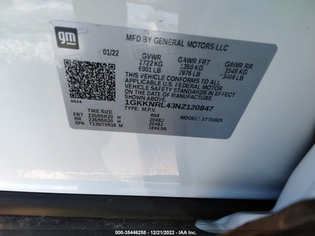 2022 GMC Acadia, VIN: 1GKKNRL43NZ120847