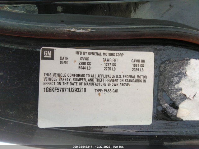 1G6KF57971U293210 Cadillac DEVILLE DTS