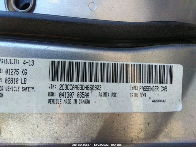 Chrysler 300 2013 2C3CCAAG3DH660903 Image 10