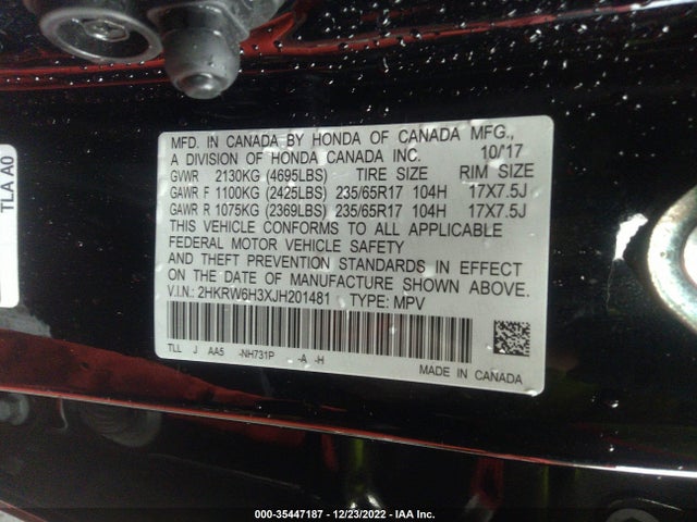 Honda CR-V LX 2018 2HKRW6H3XJH201481 Image 9