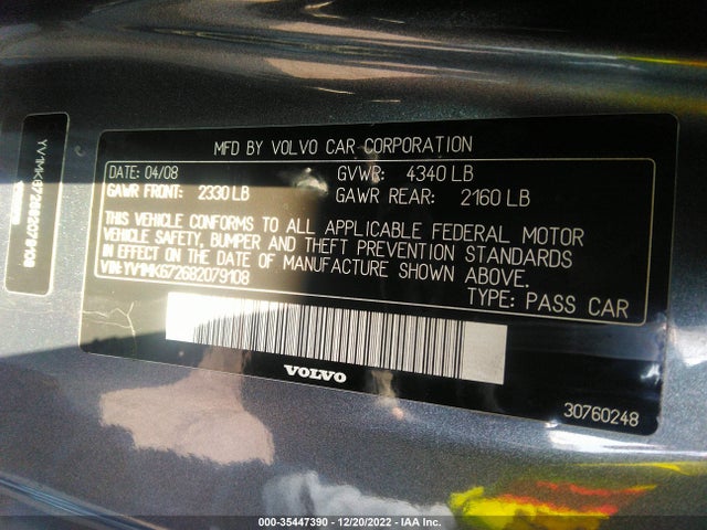 Volvo C30 2008 YV1MK672682079108 Image 10