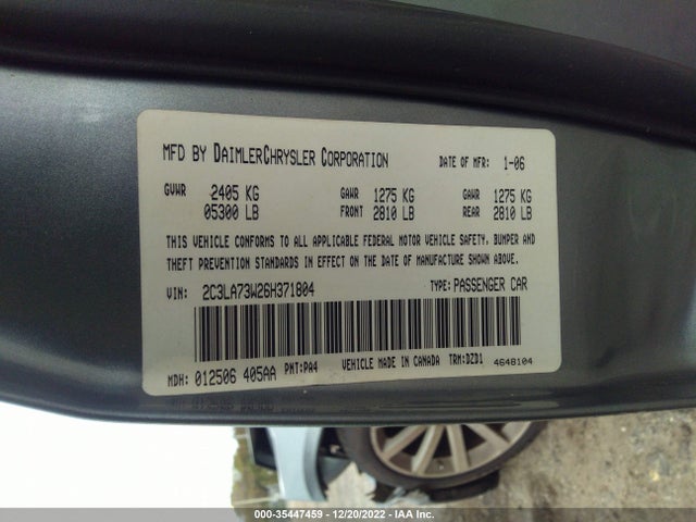 Chrysler 300C 2006 2C3LA73W26H371804 Image 10