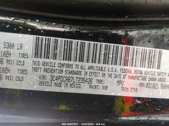 Dodge Journey Se Value 2020 3C4PDCAB7LT235426 Image 9