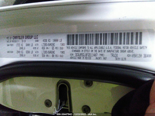 RAM 2500 Longhorn Limited 2015 3C6UR5GL8FG511407 Image 10