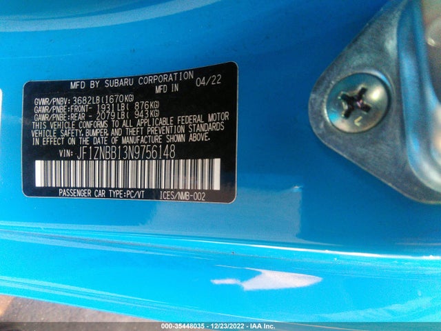 2022 Toyota GR 86, VIN: JF1ZNBB13N9756148
