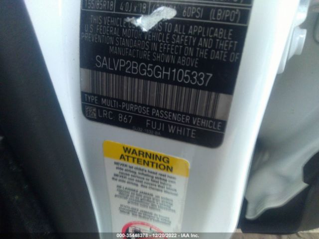 SALVP2BG5GH105337 Land Rover Range Rover Evoque Se
