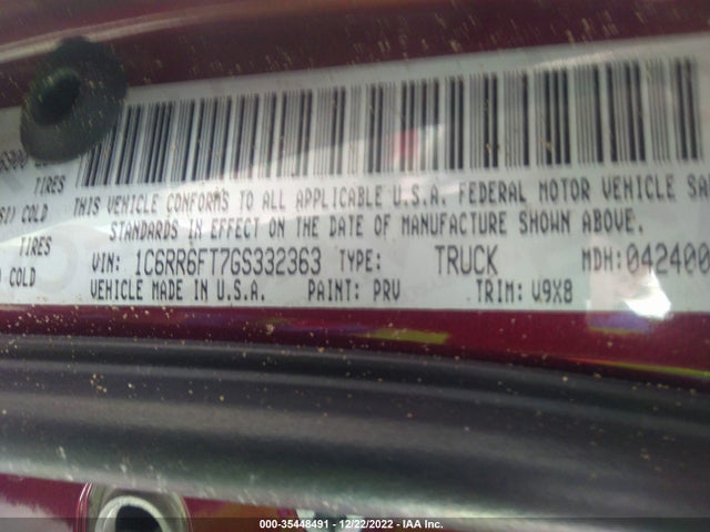 1C6RR6FT7GS332363 RAM 1500 Express