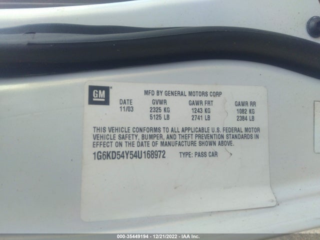 Cadillac Deville 2004 1G6KD54Y54U168972 Image 11