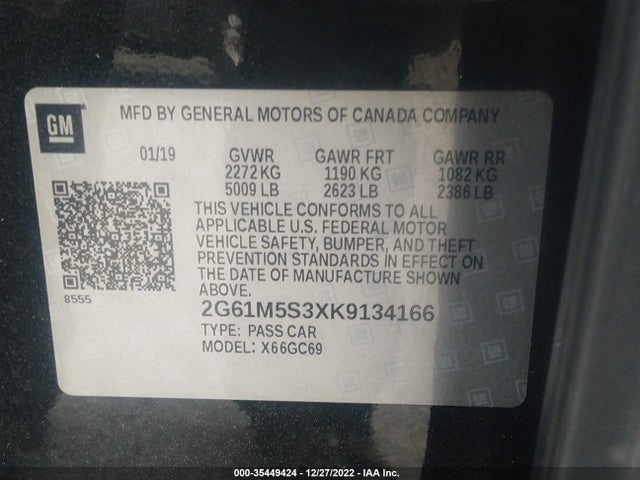 Cadillac XTS LUXURY 2019 2G61M5S3XK9134166 Image 9