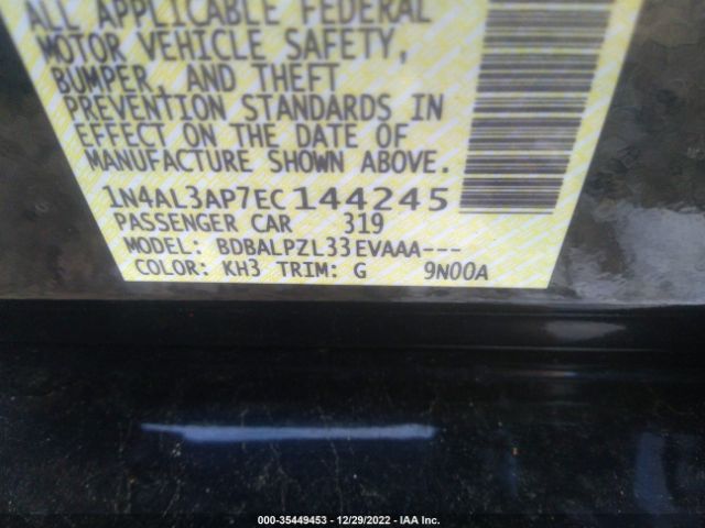1N4AL3AP7EC144245 Nissan ALTIMA 2.5