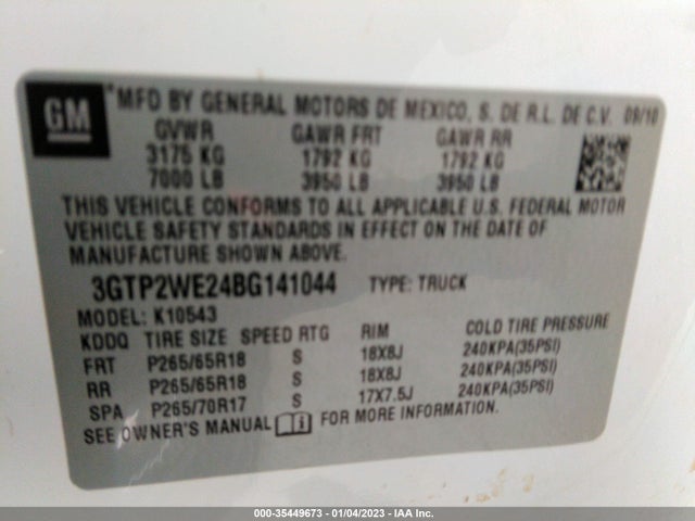 GMC Sierra 1500 Slt 2011 3GTP2WE24BG141044 Image 9