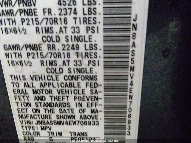 Nissan Rogue Select S 2014 JN8AS5MV4EW706933 Image 9