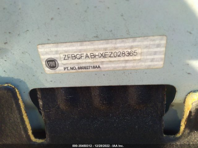 ZFBCFABHXEZ028365 Fiat 500L