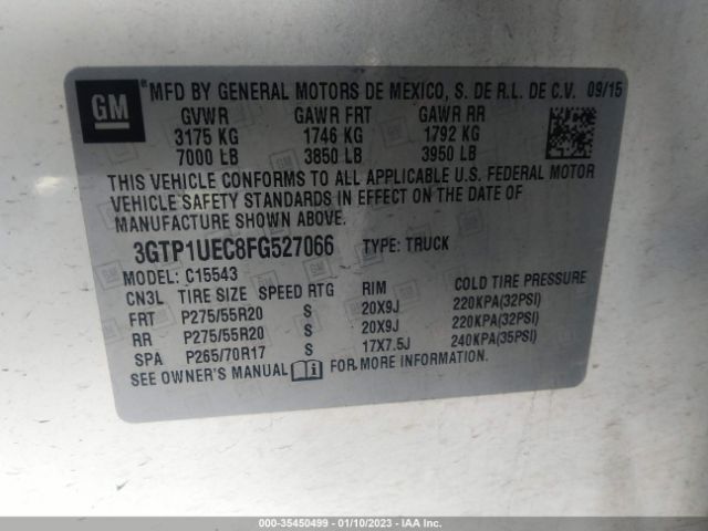 3GTP1UEC8FG527066 GMC Sierra 1500 Sle