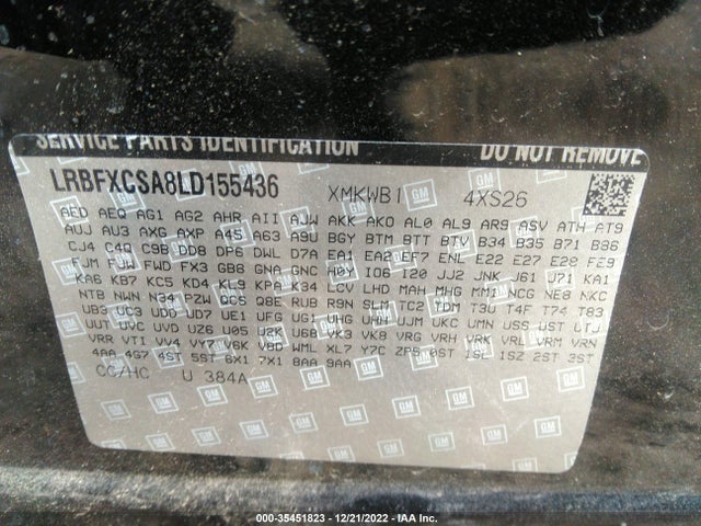2020 Buick Envision, VIN: LRBFXCSA8LD155436