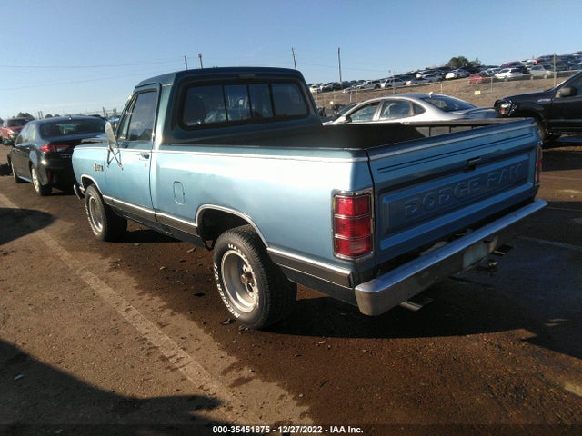 1983 DODGE D-SERIES D150 VIN: 1B7FD14T2DS487480