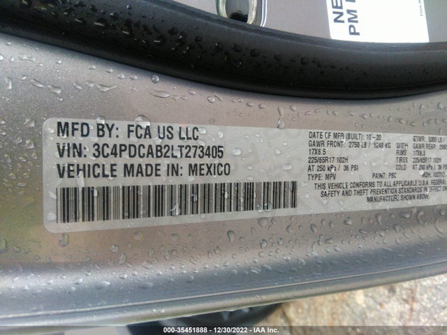 Dodge Journey Se Value 2020 3C4PDCAB2LT273405 Image 9