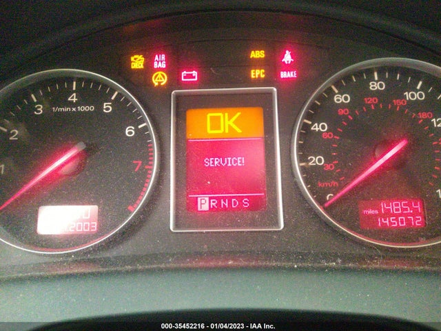 2005 AUDI A4 3.0L VIN: WAULT68E35A057928