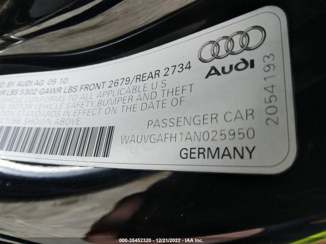 Audi S5 Prestige 2010 WAUVGAFH1AN025950 Image 10