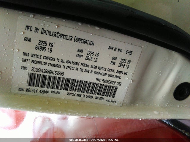 2C3KA43R86H160255 Chrysler 300