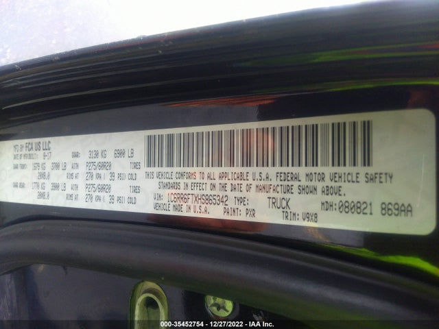 2017 Ram 1500, VIN: 1C6RR6FTXHS865342