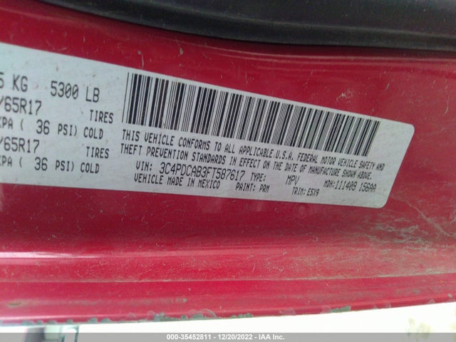 Dodge Journey American Value Pkg 2015 3C4PDCAB3FT587617 Image 10