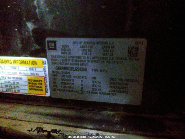 GMC ACADIA SLT 2014 1GKKVRKD2EJ284350 Image 9