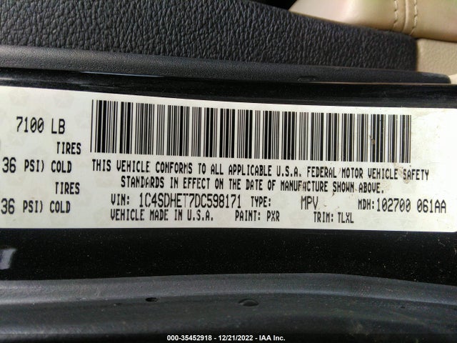 Dodge Durango Citadel 2013 1C4SDHET7DC598171 Image 9