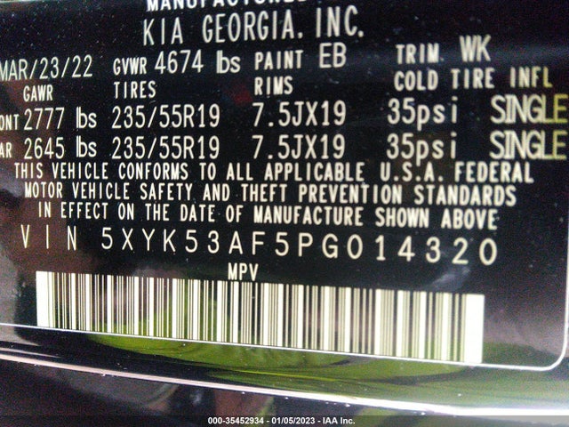 2023 Kia Sportage, VIN: 5XYK53AF5PG014320