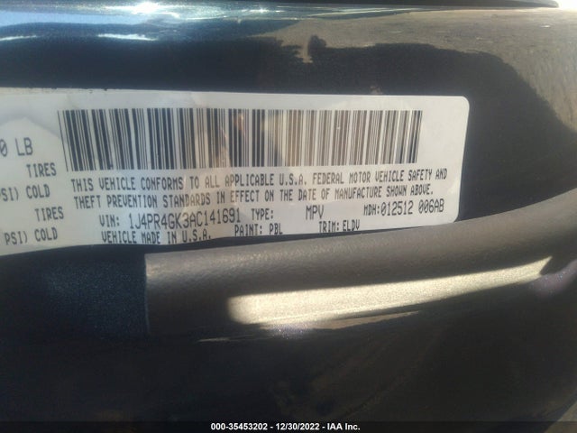 2010 JEEP GRAND CHEROKEE LAREDO VIN: 1J4PR4GK3AC141691