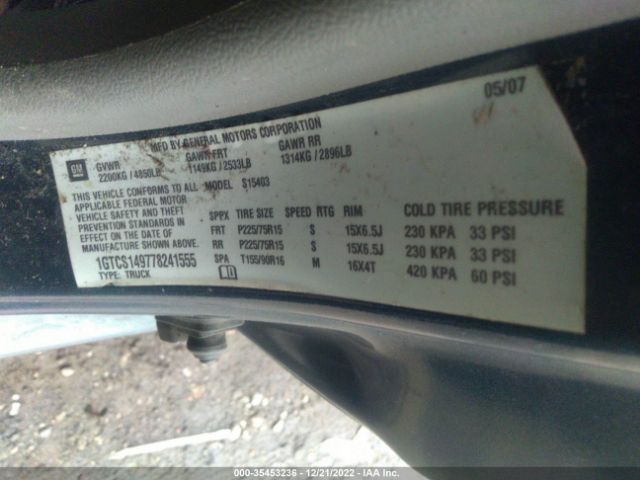 1GTCS149778241555 GMC Canyon Sl