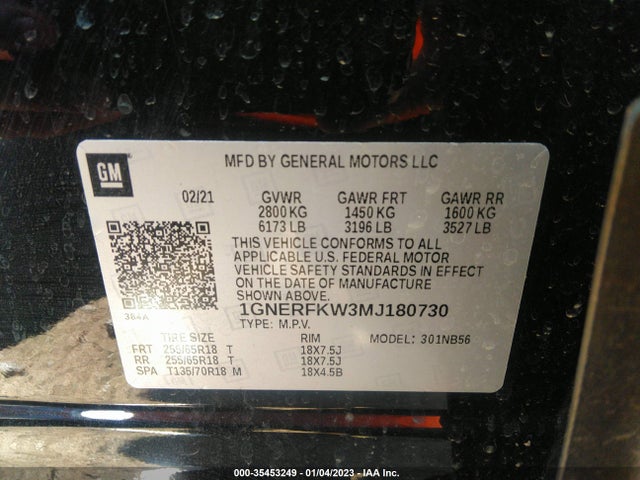 Chevrolet Traverse Ls 2021 1GNERFKW3MJ180730 Image 9