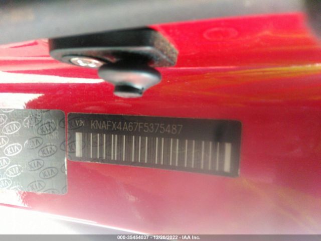 KNAFX4A67F5375487 KIA FORTE LX