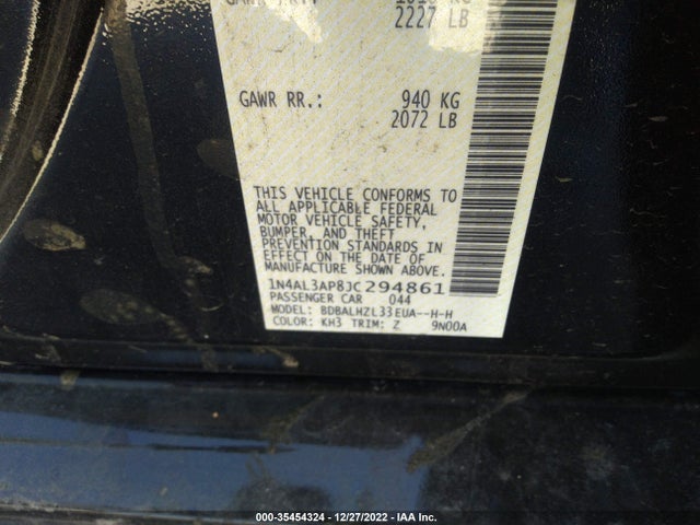 Nissan Altima 2018 1N4AL3AP8JC294861 Image 7