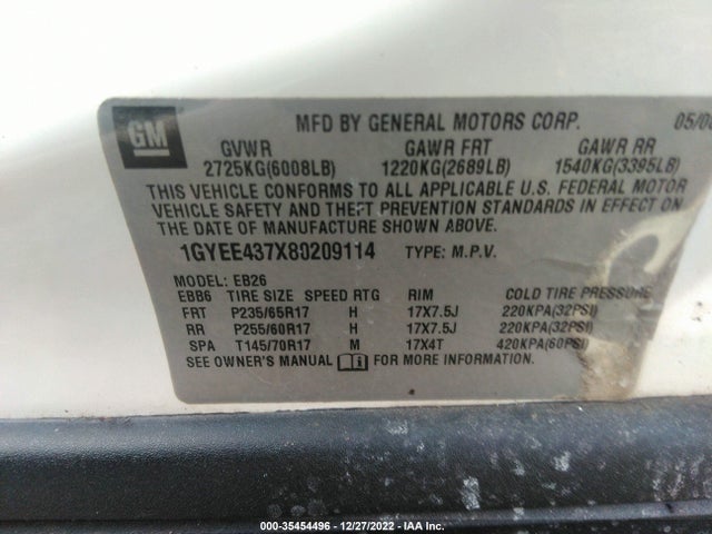 Cadillac Srx Awd 2008 1GYEE437X80209114 Image 10