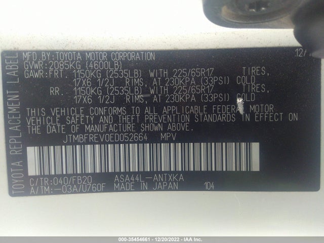 Toyota RAV4 LE 2014 JTMBFREV0ED052664 Image 11
